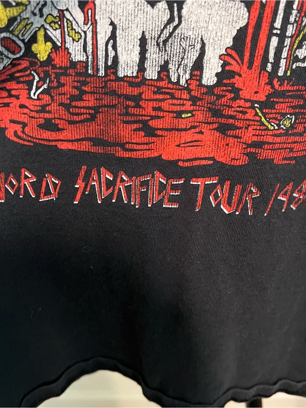 Vintage slayer world sacrifice 1989 tour graphic tee - Picture 3 of 6
